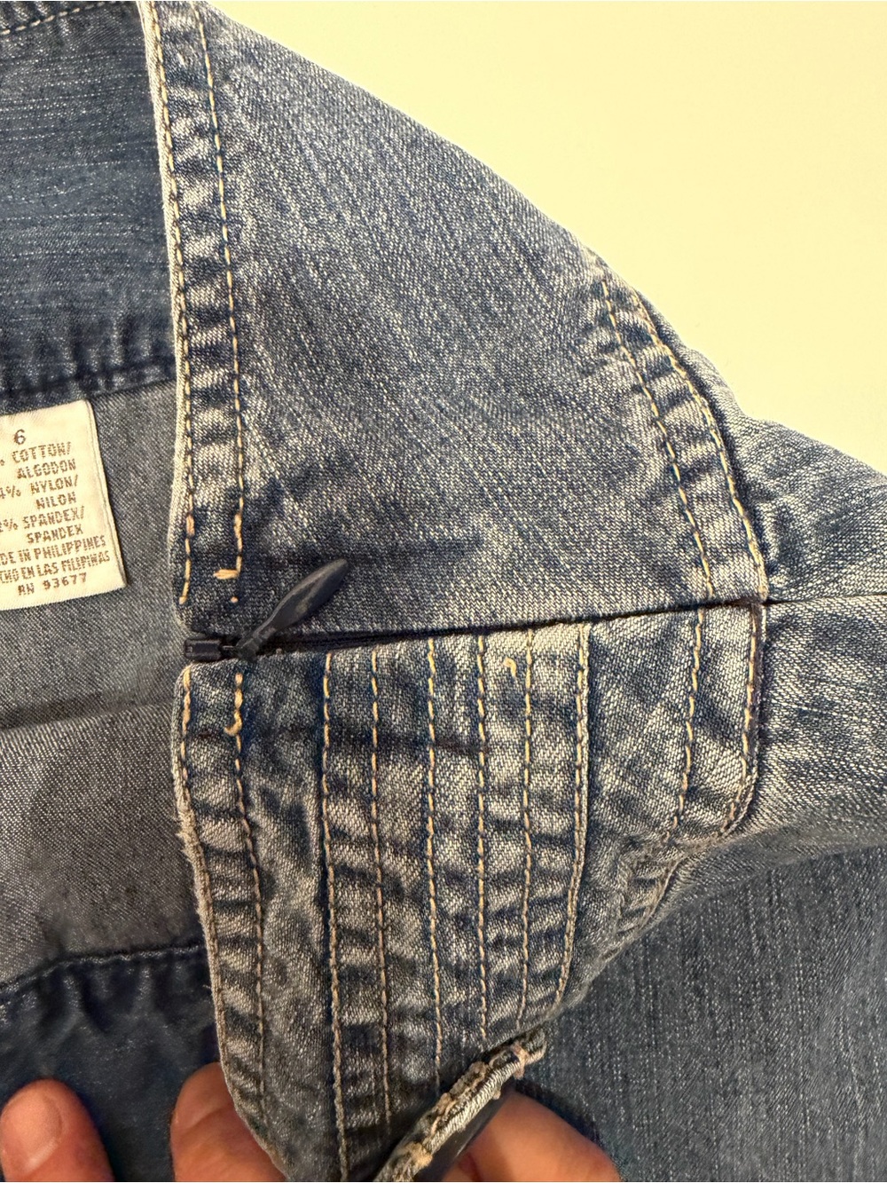 VINTAGE 90s ST JOHNS BAY Denim Skort - Picture 5 of 9